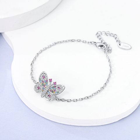 Closely Inlaid Butterfly Bracelet