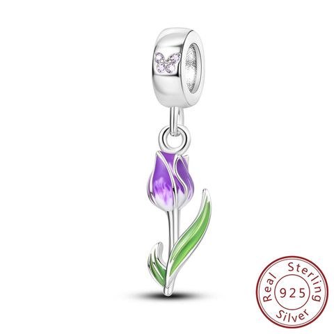 Purple Tulip Pendant