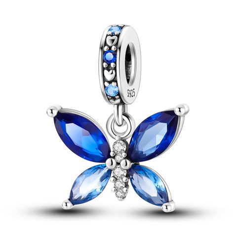 Sea Blue Butterfly Charm Bead