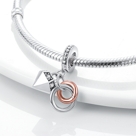 Diamant- und Ring-Charm-Perlen