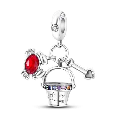 Mula Noël européen en argent sterling 925, breloque DIY amusante pour collier combiné plage, convient aux bracelets pour femmes, bijoux