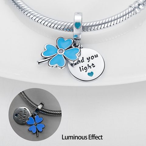 Luminous Four-Leaf Clover Bead