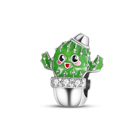 Lovely Cactus Potted Charms Beads