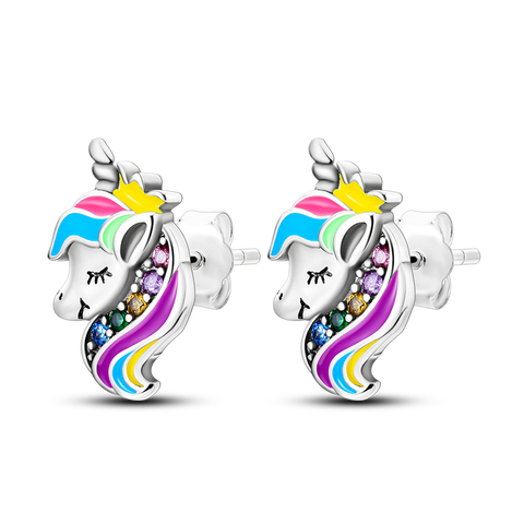 Krone Einhorn Ohrstecker