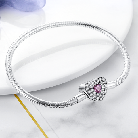 Heart Shape Snake Chain Bracelets