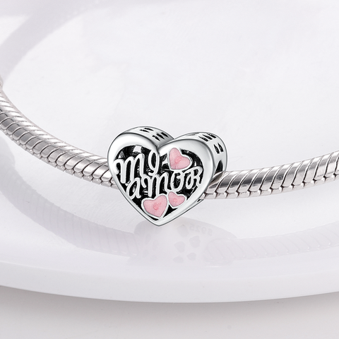 The Heart Shape Charms Beads