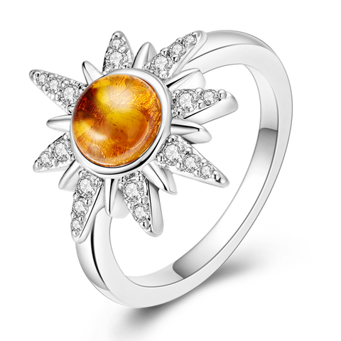 Gold Sparkle Sun Ring