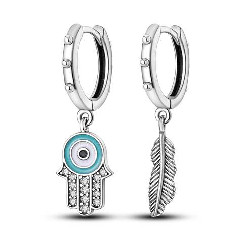 Boucle D'oreille Oeil Du Diable Et Plume