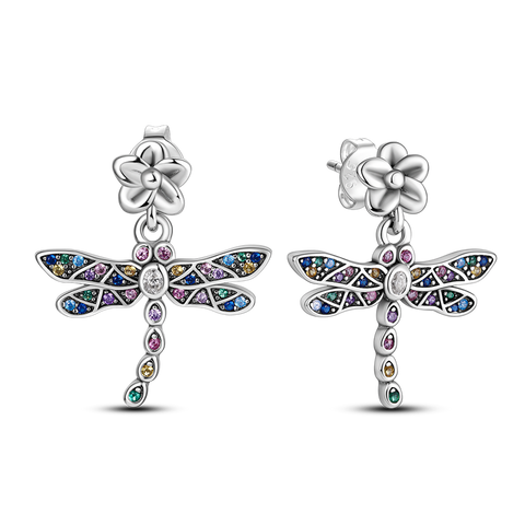 Dragonfly Inlaid Ear Studs