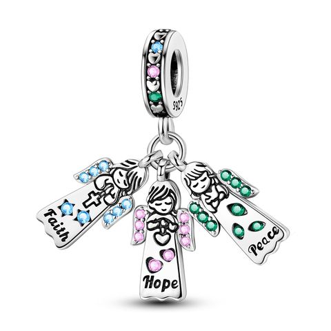 Angel Three Sisters Charm