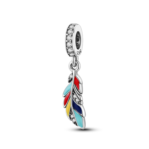 Colorful Feather Dangle
