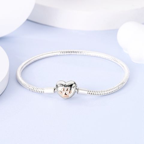 Herzförmige Katzenkrallen-Schlangenkettenarmbänder