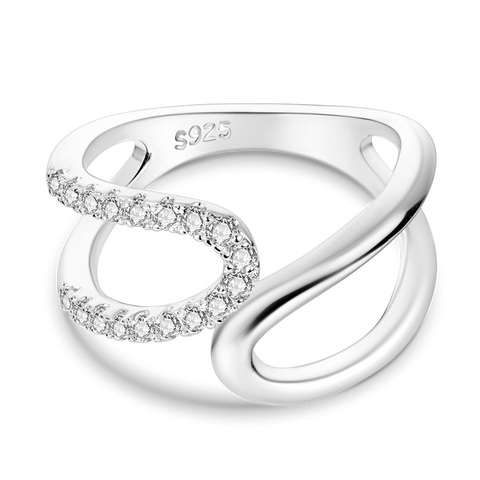 Double U Pave Ring