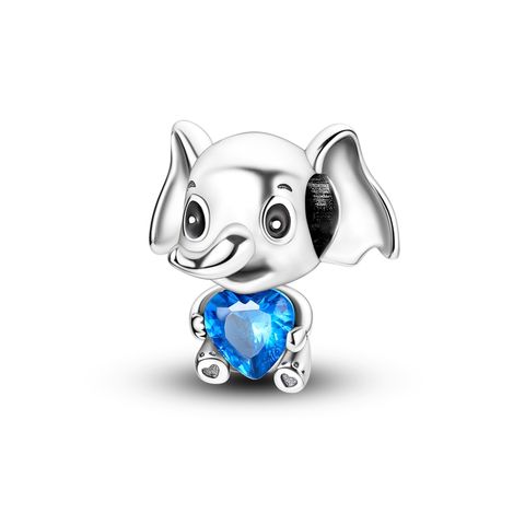Pendentif coeur Q bébé éléphant
