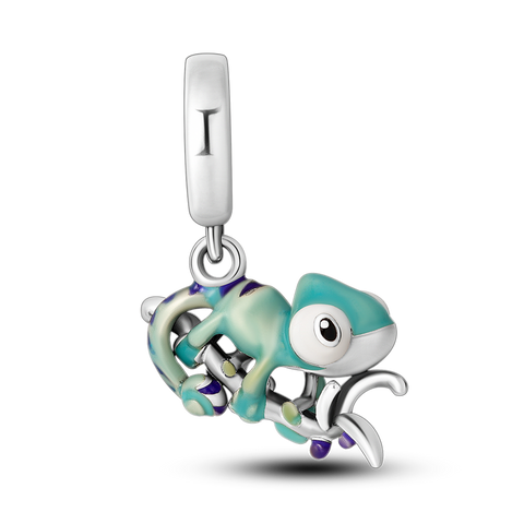 Temperature Changing Color Cute Chameleon Dnagle