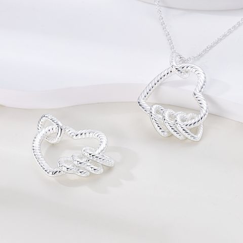 Collier Serpent Multi-Cercles Coeur