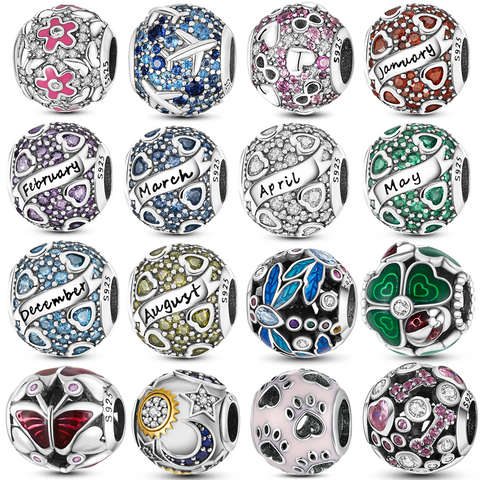 Perles de breloques rondes colorées