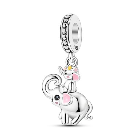 Breloque parent-enfant Q éléphant