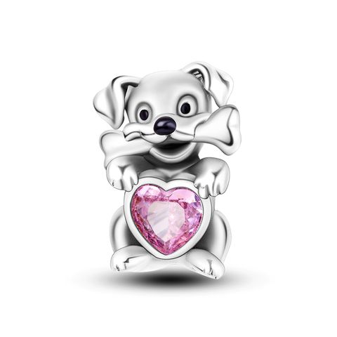 Dogs and Hearts Bead