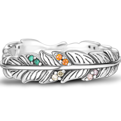 Bague Plume Colorée