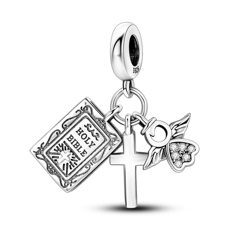 Bible and Cross Dangle