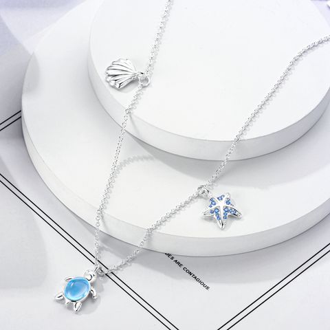 Turtle Shell Starfish Necklace