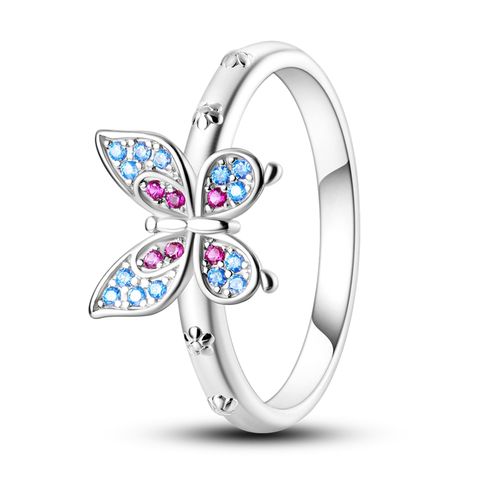 Anillo Flor Mariposa