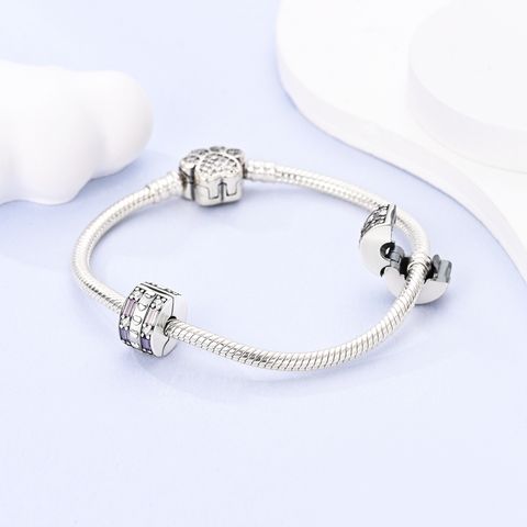 Charms Clip Amor Rosa Circonita Púrpura