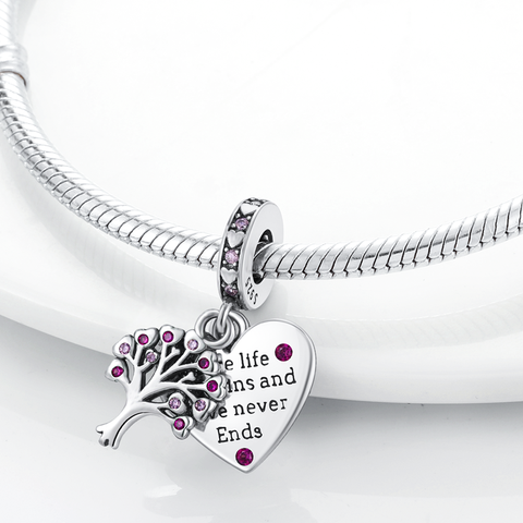 Life Tree Heart Shape Pendants