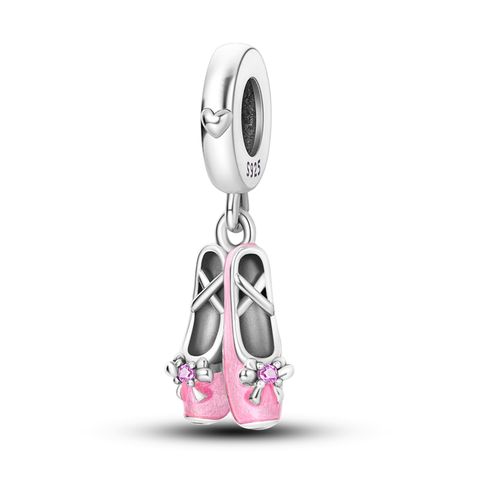 Sterling Silver Bow Ballerina Pendant