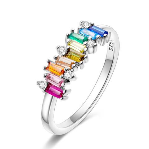 Brillanter Regenbogen-Candy-Ring
