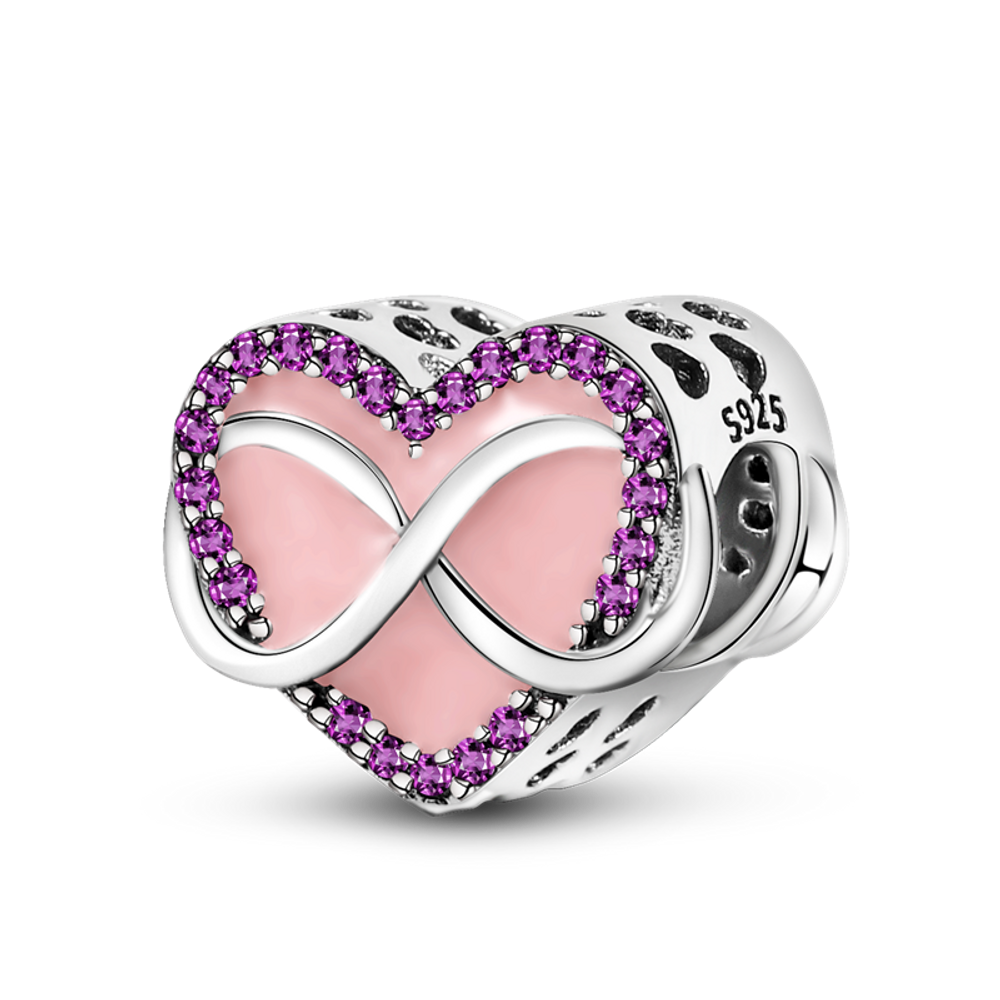 Forever Symbol Heart Shape Beads