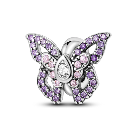Perles Papillon Violet