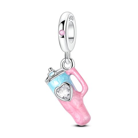 Mula Noël européen en argent sterling 925, breloque à monter soi-même, pendentif tasse d’eau d’été, convient aux bracelets pour femmes, bijoux