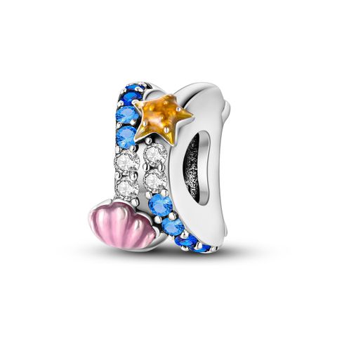 Mula Noël européen en argent sterling 925, breloque à monter soi-même représentant la vie marine, perle adaptée aux bracelets pour femmes, bijoux