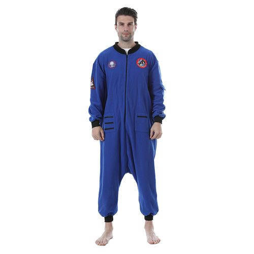 Eraspooky Unisexe Adulte Astronaute Pyjama One Piece Space Costume Spaceman Jumpsuit