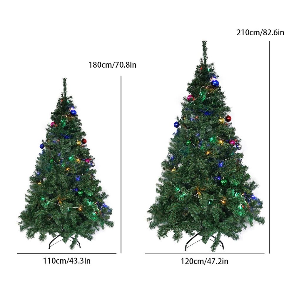 <Xmas Santa Gift>Eraspooky 6 ft / 7ft Artificial Christmas Tree Xmas Pine Tree