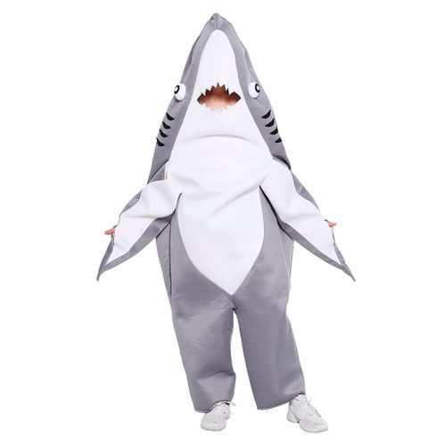 EraSpooky Déguisement de requin pour adulte Halloween pour homme Onesies Animal Costume pour femme Mascotte