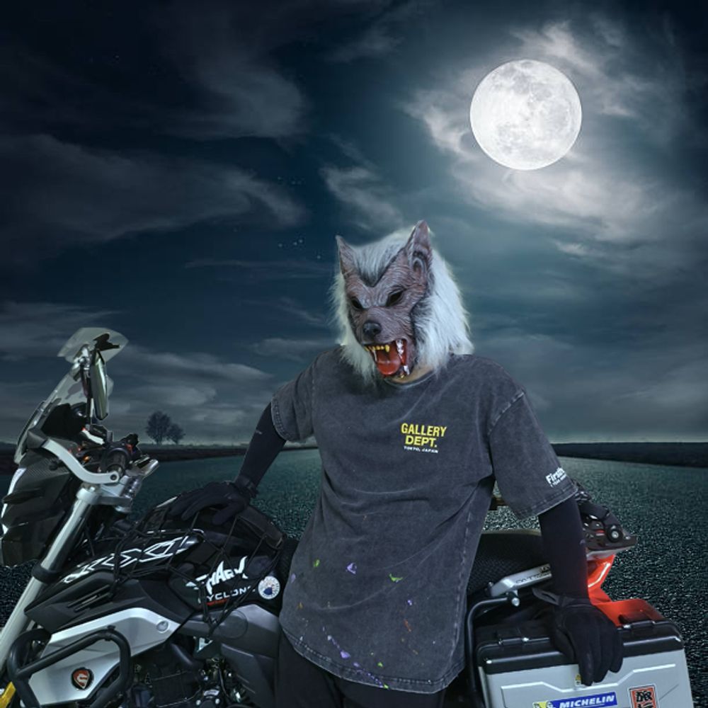 EraSpooky Werwolf-Maske, Halloween-Kostüm, Vollkopf-Latex-Wolfsmasken