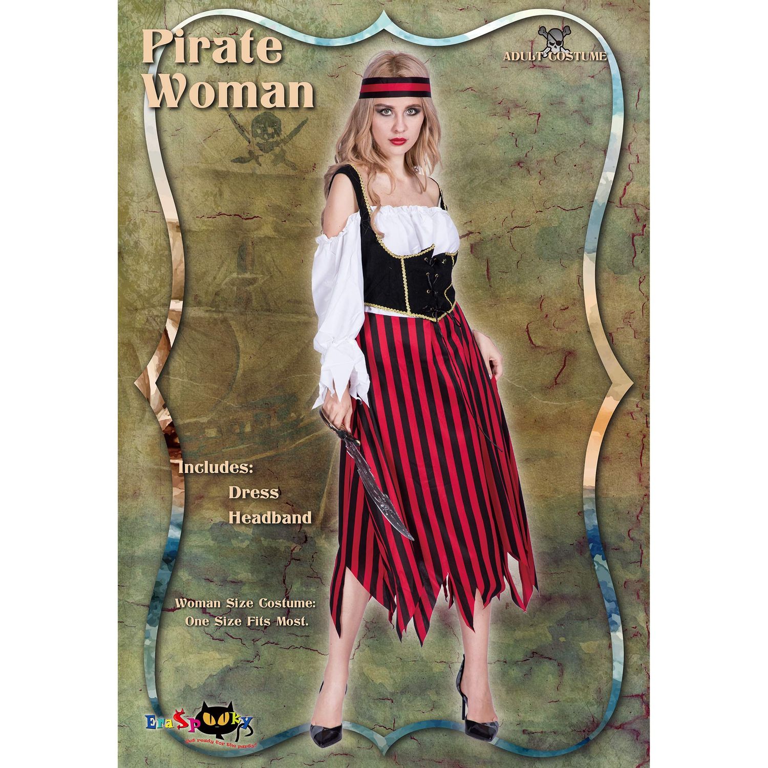 Eraspooky Womens Adult Pirate Costume 6451