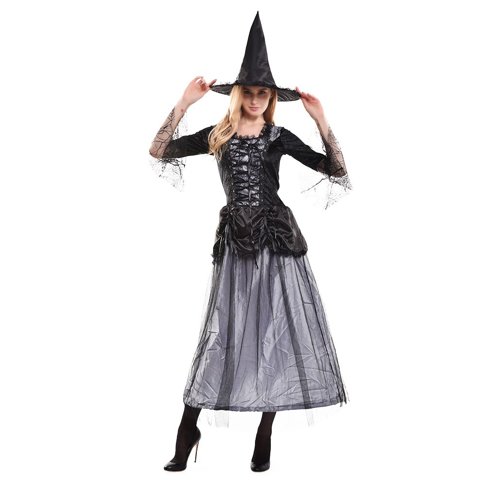 EraSpooky Halloween Deluxe Women Spider Witch Costume