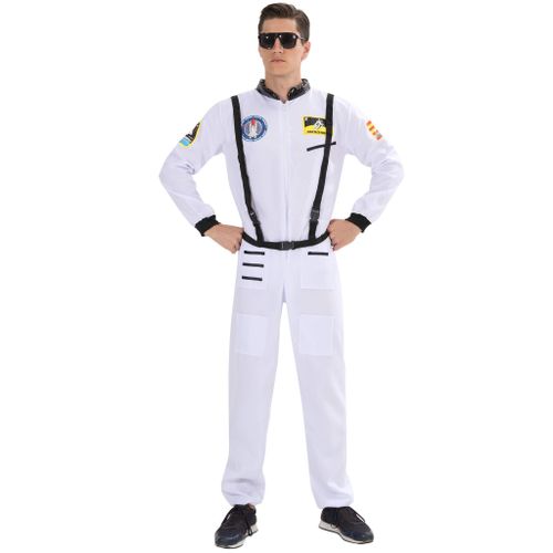 EraSpooky Men’s Astronaut Costume Spaceman Suit Halloween Adult Costumes for Men - Funny Cosplay Party