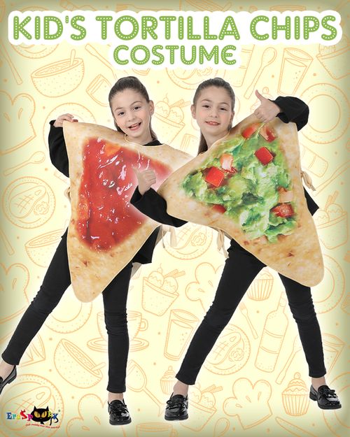 EraSpooky Kid's Halloween Costume Tortilla Chips Food Mascot Toddler Boys Girls, Onesize