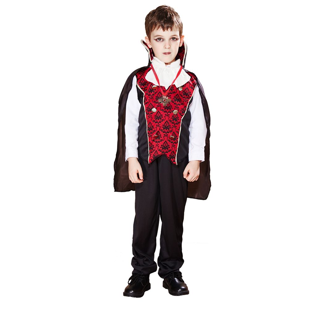 EraSpooky Boy's Vampire Costume Halloween Count Kids Bat Cape Toddler Gothic