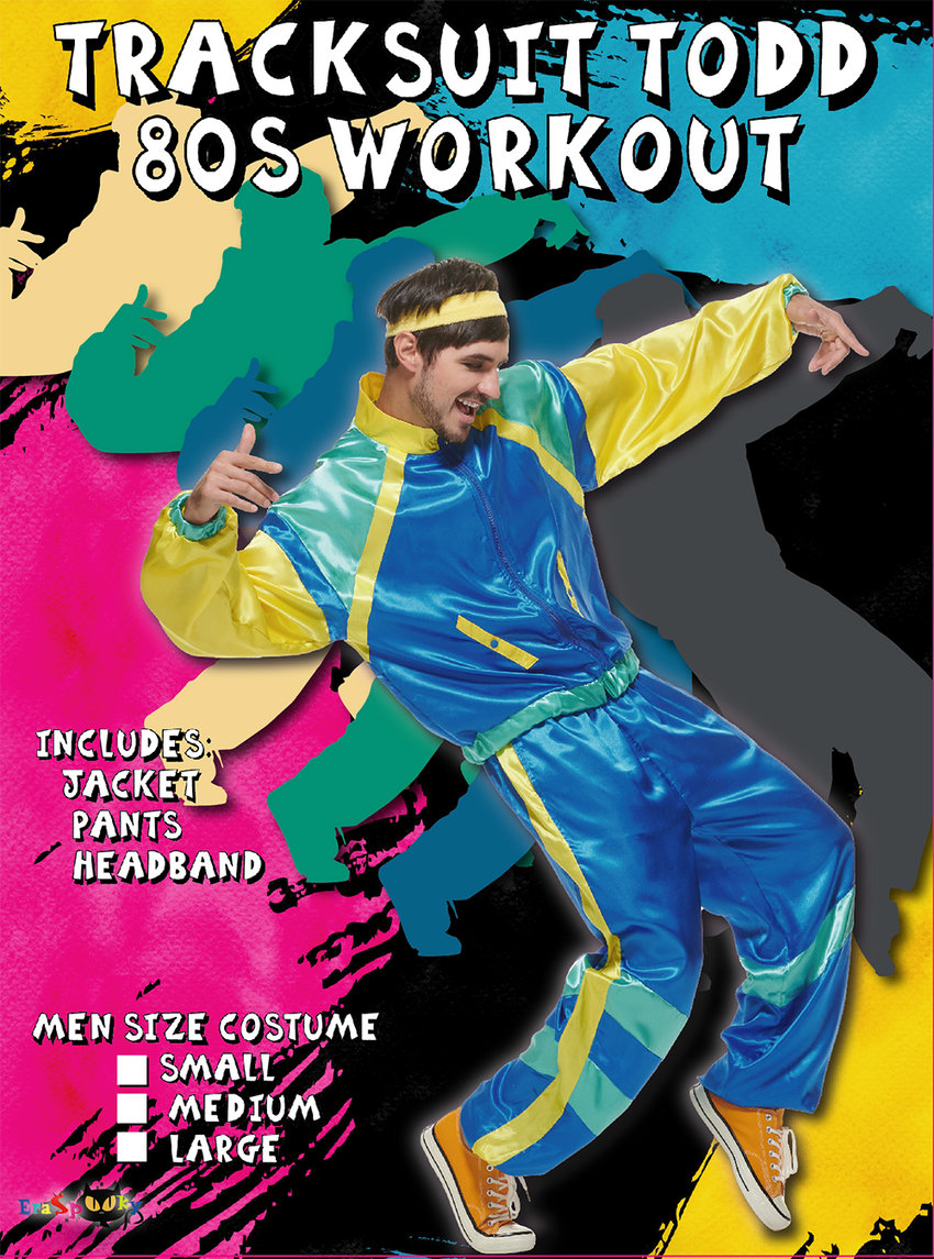 Men's 80s Tracksuit Costume