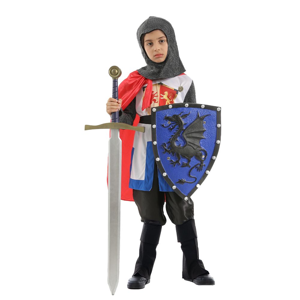 EraSpooky Ritter-Halloween-Kostüm für Jungen, mittelalterlicher Prinz, Soldat, Rüstung