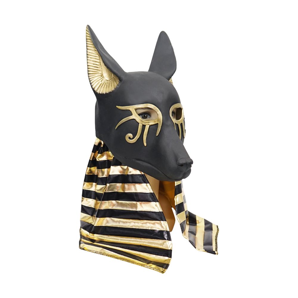 Eraspooky Anubis Adult Mask Latex Egypt The Jackal God Costume
