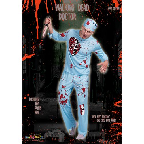EraSpooky Zombie Bloody Doctor Halloween Costume