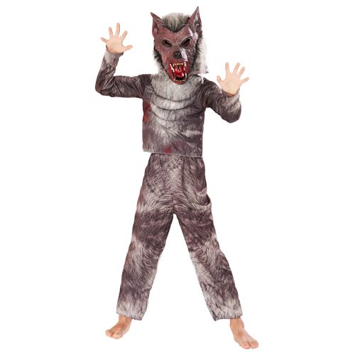 Eraspooky Costume de loup-garou pour garçons Halloween Kids Wolfman Moon Wolf Dress Up