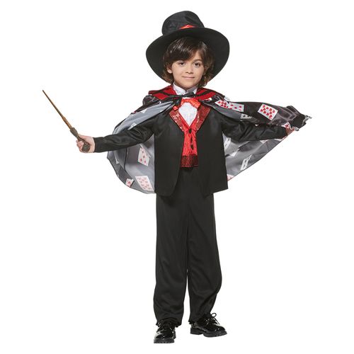 EraSpooky Costume de magicien pour garçons Costume d'Halloween Jeu de simulation magique, ensemble de luxe